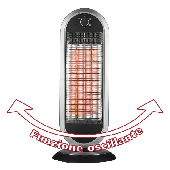 900W carbon radiator with oscillating base....