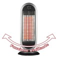 900W carbon radiator with oscillating base. Anthracite.