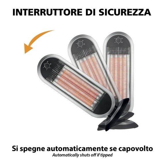900W carbon radiator with oscillating base....