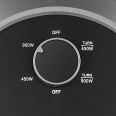 900W carbon radiator with oscillating base. Anthracite.