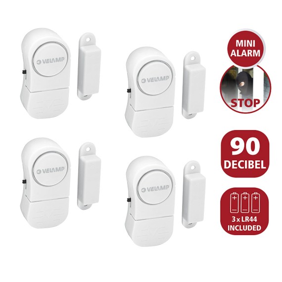 Set mit 4 magnetischen Tür- und Fensteralarmen....
