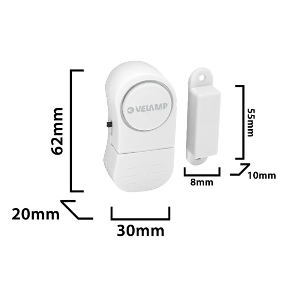 Set mit 4 magnetischen Tür- und Fensteralarmen....