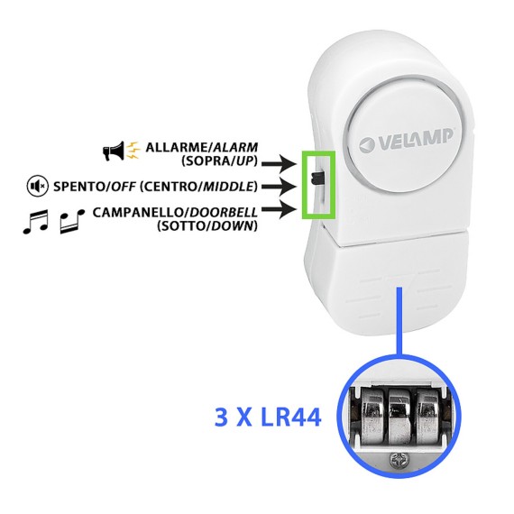 Set mit 4 magnetischen Tür- und Fensteralarmen....