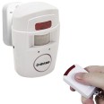 Mini allarme con rilevatore di presenza e due telecomandi. Bianco
