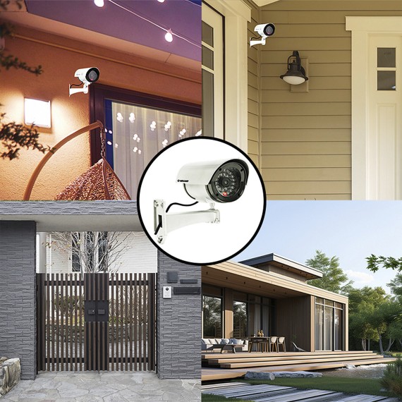 SILVEREYE: Cámara de video simulada con LED...