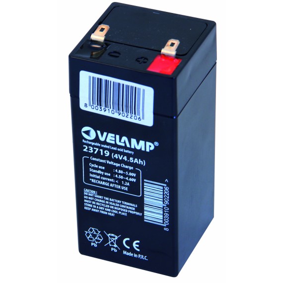 Wiederaufladbare Blei-Säure-Batterie 4V 4,5Ah....