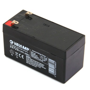 Rechargeable lead-acid battery 12V 1.3Ah. Faston...