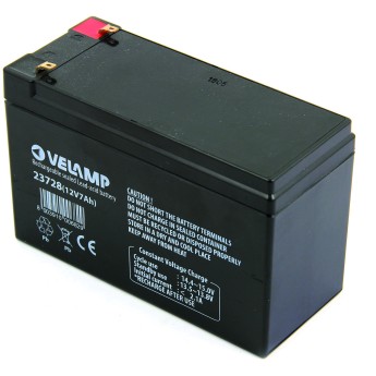 Batterie au plomb rechargeable 12 V 7 Ah. Connexions Faston. 2