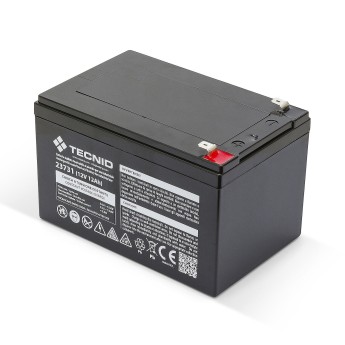 Rechargeable lead-acid battery 12V 12Ah. Faston connections. 2