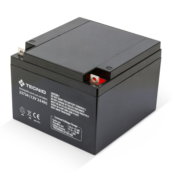 Rechargeable Lead Battery, Faston Connections,...
