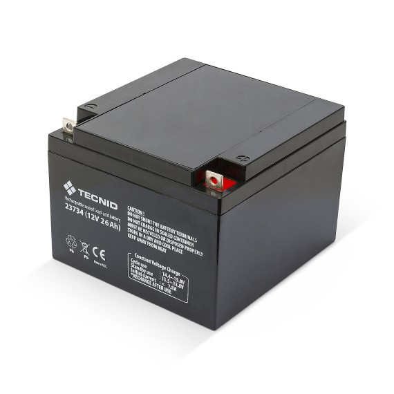 Rechargeable Lead Battery, Faston Connections,...