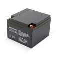 Rechargeable Lead Battery, Faston Connections, 12V 26Ah