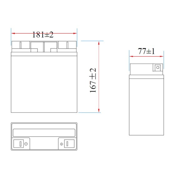Wiederaufladbare Blei-Säure-Batterie 12V 18Ah....