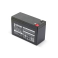 Wiederaufladbarer 12V 7Ah Bleiakku. Faston-Anschlüsse.