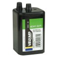 Pile carrée carbone-zinc, 4R25, 6 V