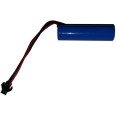 Batteria al litio ricaricabile 18650 3,7V 2200mAh. Con connettore.