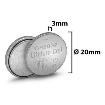 CR2032 Lithium-Knopfzelle, 3 V 210 mAh 2
