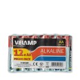 Alkaline AA battery, LR6 AA, 1.5V - Multipack of 12 batteries