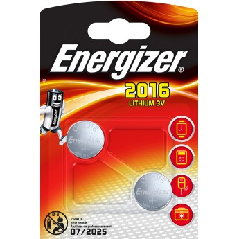 ENERGIZER Blisterpackung mit 2 CR2016-Batterien 2