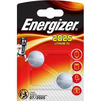 Blister ENERGIZER de 2 piles CR2025