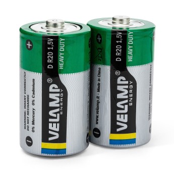 Zink-Kohle-Batterie, Taschenlampe, R20 D, 1,5 V.... 2