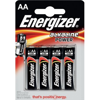 Blíster ENERGIZER de 4 pilas alcalinas POWER LR6 (AA)