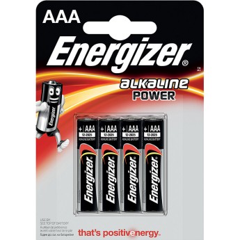 ENERGIZER blister pack of 4 POWER LR03 (AAA) alkaline...