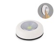 MINI PUSH LIGHT: lampada a pressione LED, bianca. A pile