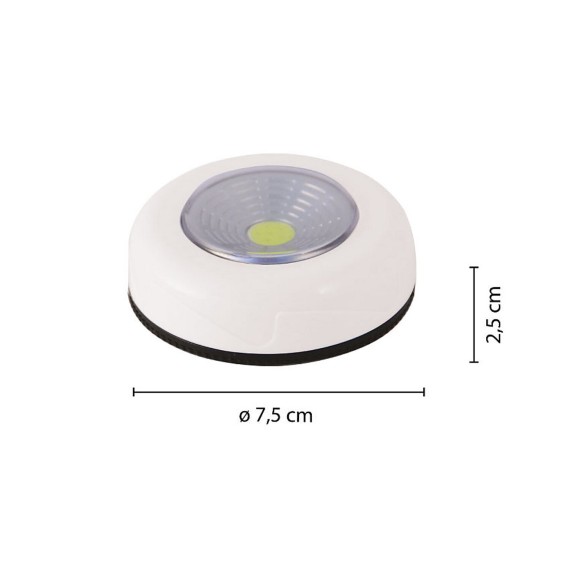 MINI PUSH LIGHT: lampada a pressione LED,...