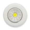 MINI PUSH LIGHT: lampada a pressione LED, bianca. A pile