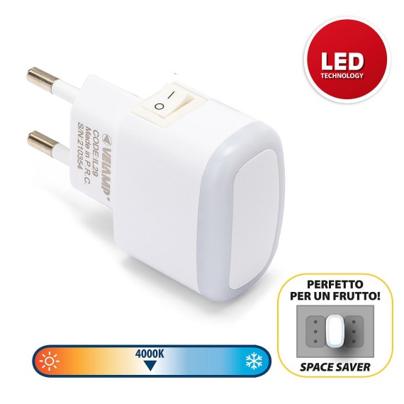 FROOT: LED light with ON/OFF switch. White