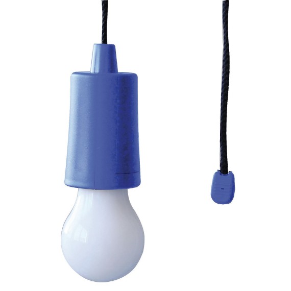 RETRO: LED-Lampe mit Kabel – blau
