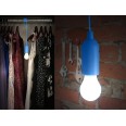 RETRO: LED-Lampe mit Kabel – blau