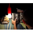 RETRO: LED lamp with cord - red