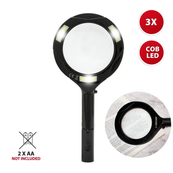 WATSON: Lente d'ingrandimento luminosa (3 LED COB)