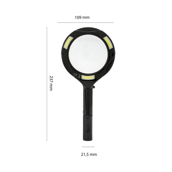 WATSON: Lente d'ingrandimento luminosa (3 LED COB)