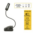 Wiederaufladbare 2-W-COB-LED-Leselampe, verstellbar mit Clip