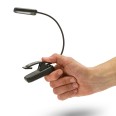 Wiederaufladbare 2-W-COB-LED-Leselampe, verstellbar mit Clip