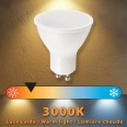 SMD LED bulb, GU10 socket, 230V, 8W/800lm, 3000K, 120°