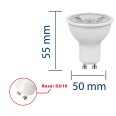 SMD-LED-Lampe, GU10-Fassung, 230 V, 6 W/470 lm, 3000 K, 38°