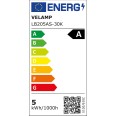 LED Filament Bulb, Drop A60, 5W/1055lm, E27 Base, 3000K - CLASS A