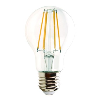 LED Filament Bulb, Drop A60, 7W/806lm, E27 Base, 2700K