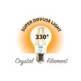 LED Filament Bulb, Drop A60, 7W/806lm, E27 Base, 4000K