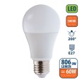 SMD-LED-Lampe, A60-Sockel, 9 W/806 lm, E27-Fassung, 3000 K