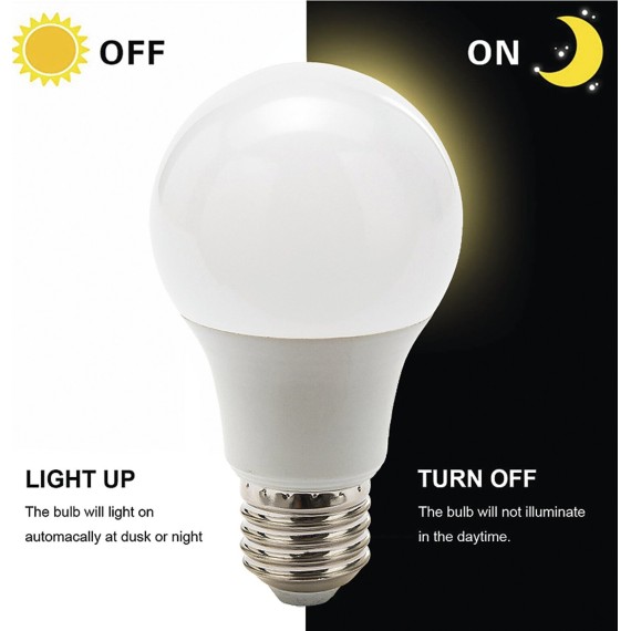 SMD LED bulb with dusk sensor, A60 drop,...
