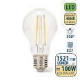 LED Filament Bulb, Drop A60, 11W/1521lm, E27 Base, 4000K