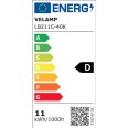 LED Filament Bulb, Drop A60, 11W/1521lm, E27 Base, 4000K