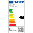 LED Filament Bulb, Drop A60, 11W/1521lm, E27 Base, 4000K