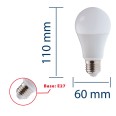 Ampoule LED SMD à intensité variable, culot E27, 11 W / 1055 lm, A60, 6500 K