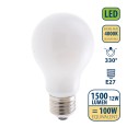 Opal Filament LED Bulb, Drop A60, 12W/1500lm, E27 Base, 4000K